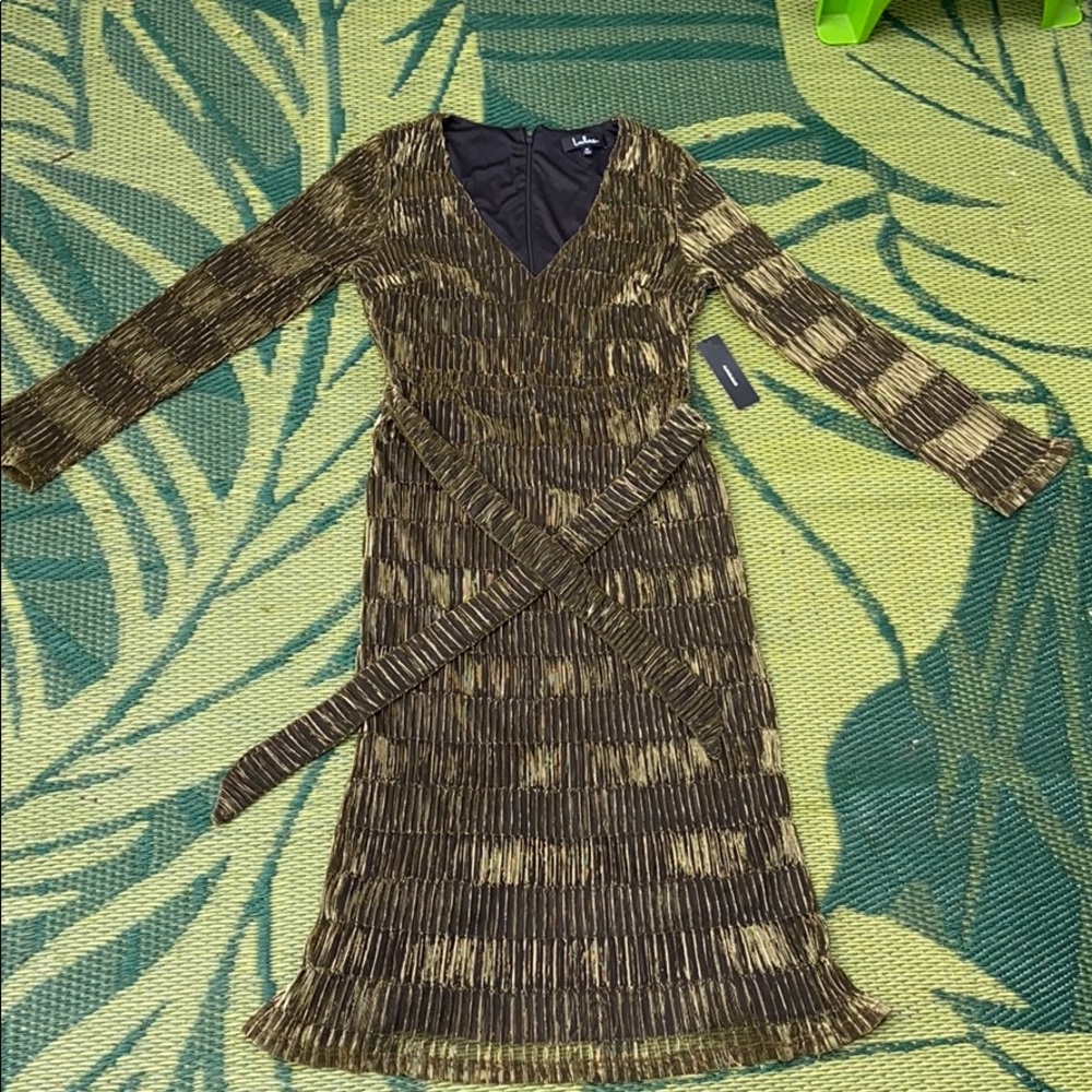 Black and gold lulu’s dress